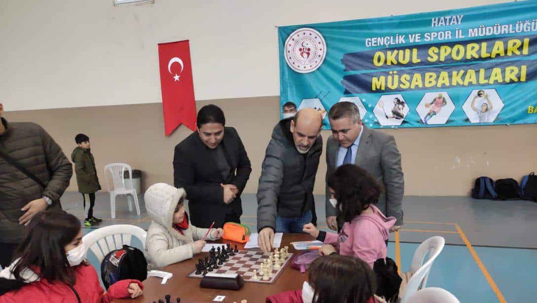 'Samandağ'da Okullar Sağlık ve Spor İçin Yarışıyor Projesi' Kapsamında Satranç Müsabakaları Başladı.