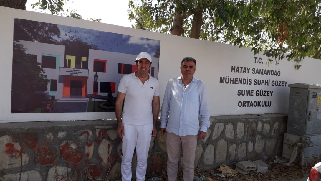 Samandağ'da Yeni Ortaokulun Temel Çalışmaları Başladı